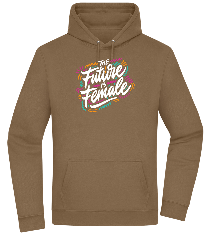 Future Is Female Design - Premium Essential Unisex Hoodie_ARMY_front