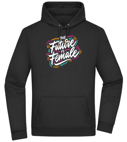 Future Is Female Design - Premium Essential Unisex Hoodie_BLACK_front