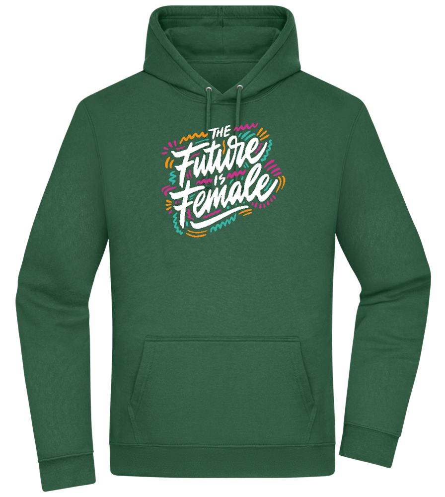 Future Is Female Design - Premium Essential Unisex Hoodie_GREEN BOTTLE_front