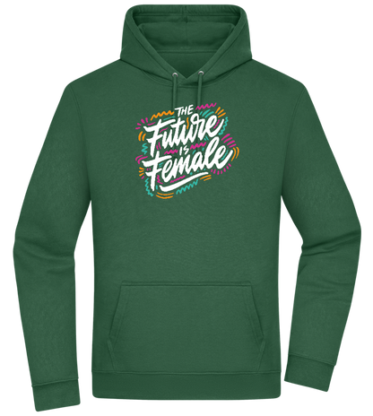 Future Is Female Design - Premium Essential Unisex Hoodie_GREEN BOTTLE_front