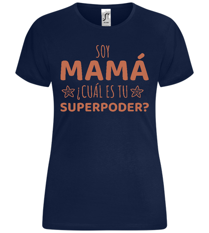 Cual es tu Superpoder Design - Comfort women's t-shirt_MARINE_front