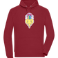 Rainbow Mushroom Smiley Design - Comfort unisex hoodie_BORDEAUX_front