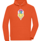 Rainbow Mushroom Smiley Design - Comfort unisex hoodie_BURNT ORANGE_front