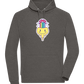 Rainbow Mushroom Smiley Design - Comfort unisex hoodie_CHARCOAL CHIN_front