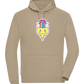 Rainbow Mushroom Smiley Design - Comfort unisex hoodie_KHAKI_front