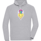 Rainbow Mushroom Smiley Design - Comfort unisex hoodie_ORION GREY II_front