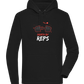 Death By Reps Barbell Design - Premium unisex hoodie_BLACK_front