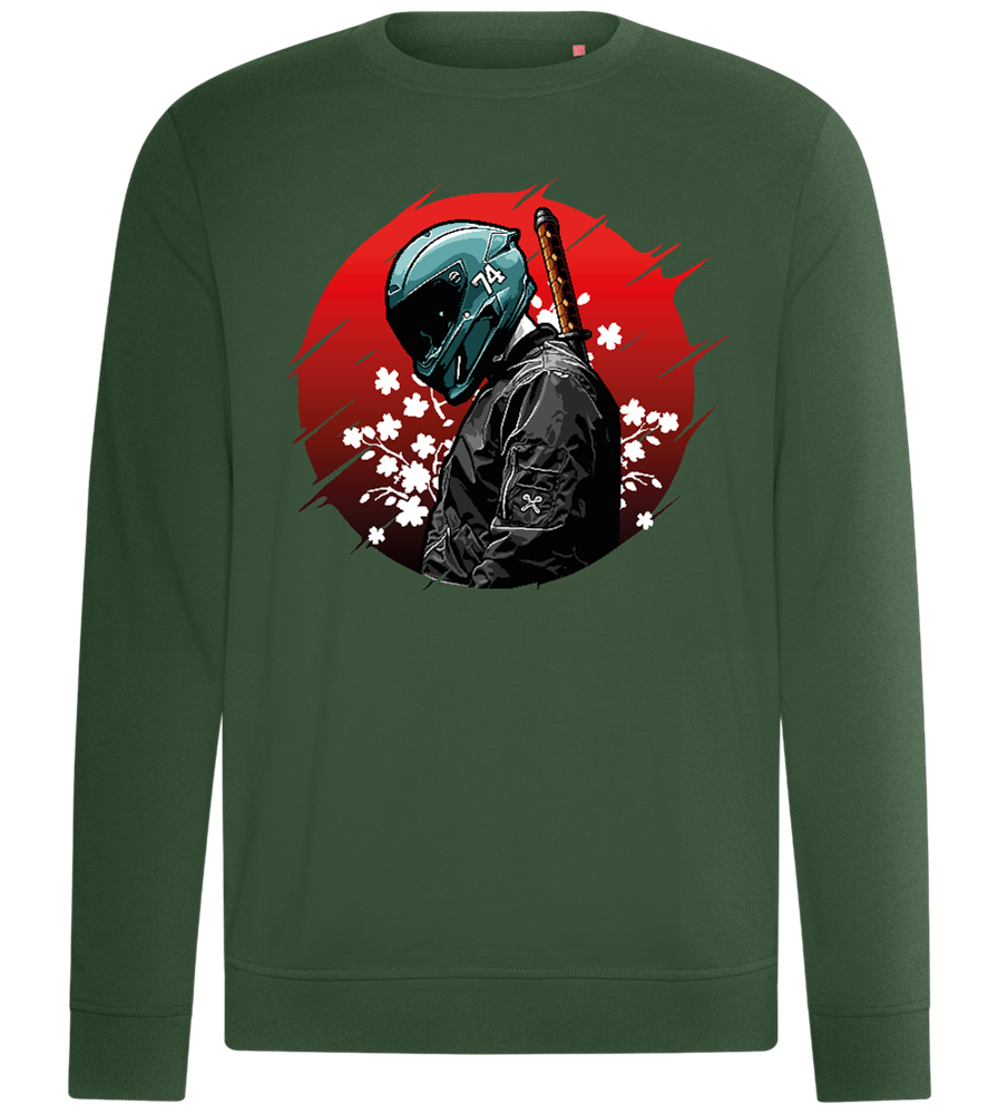 Samurai Bike 2 Design - Comfort unisex sweater_GREEN BOTTLE_front