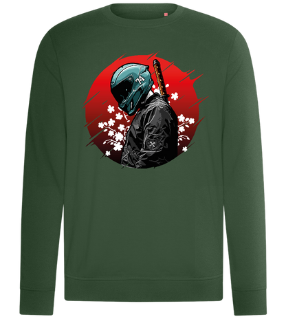 Samurai Bike 2 Design - Comfort unisex sweater_GREEN BOTTLE_front