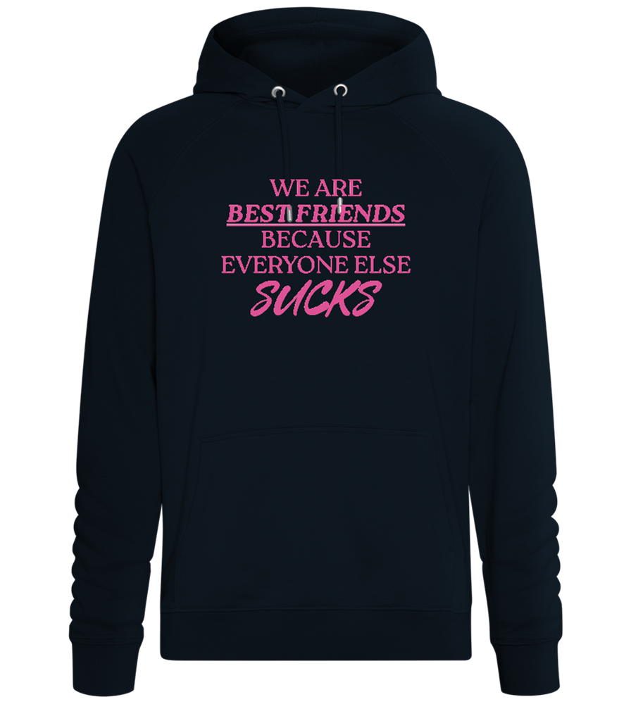 Best Friends Design - Comfort unisex hoodie_BLACK_front