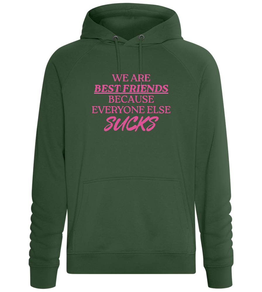 Best Friends Design - Comfort unisex hoodie_GREEN BOTTLE_front