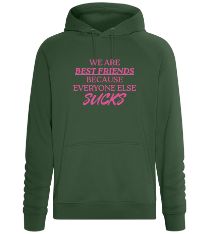 Best Friends Design - Comfort unisex hoodie_GREEN BOTTLE_front