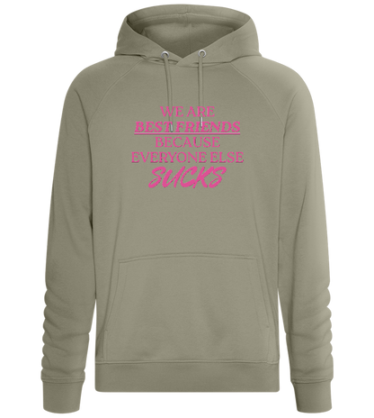 Best Friends Design - Comfort unisex hoodie_KHAKI_front