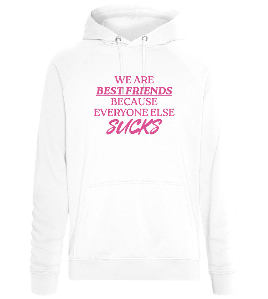 Best Friends Design - Comfort unisex hoodie_WHITE_front