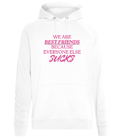 Best Friends Design - Comfort unisex hoodie_WHITE_front