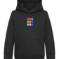 Classic Ghosts Design - Comfort Kids Hoodie_BLACK_front