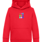 Classic Ghosts Design - Comfort Kids Hoodie_BRIGHT RED_front