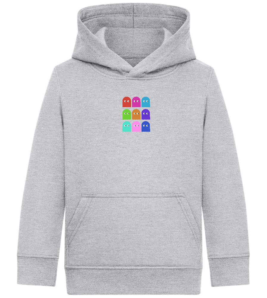 Classic Ghosts Design - Comfort Kids Hoodie_ORION GREY II_front