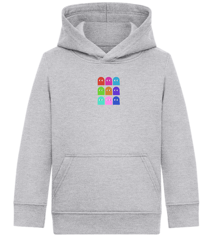 Classic Ghosts Design - Comfort Kids Hoodie_ORION GREY II_front