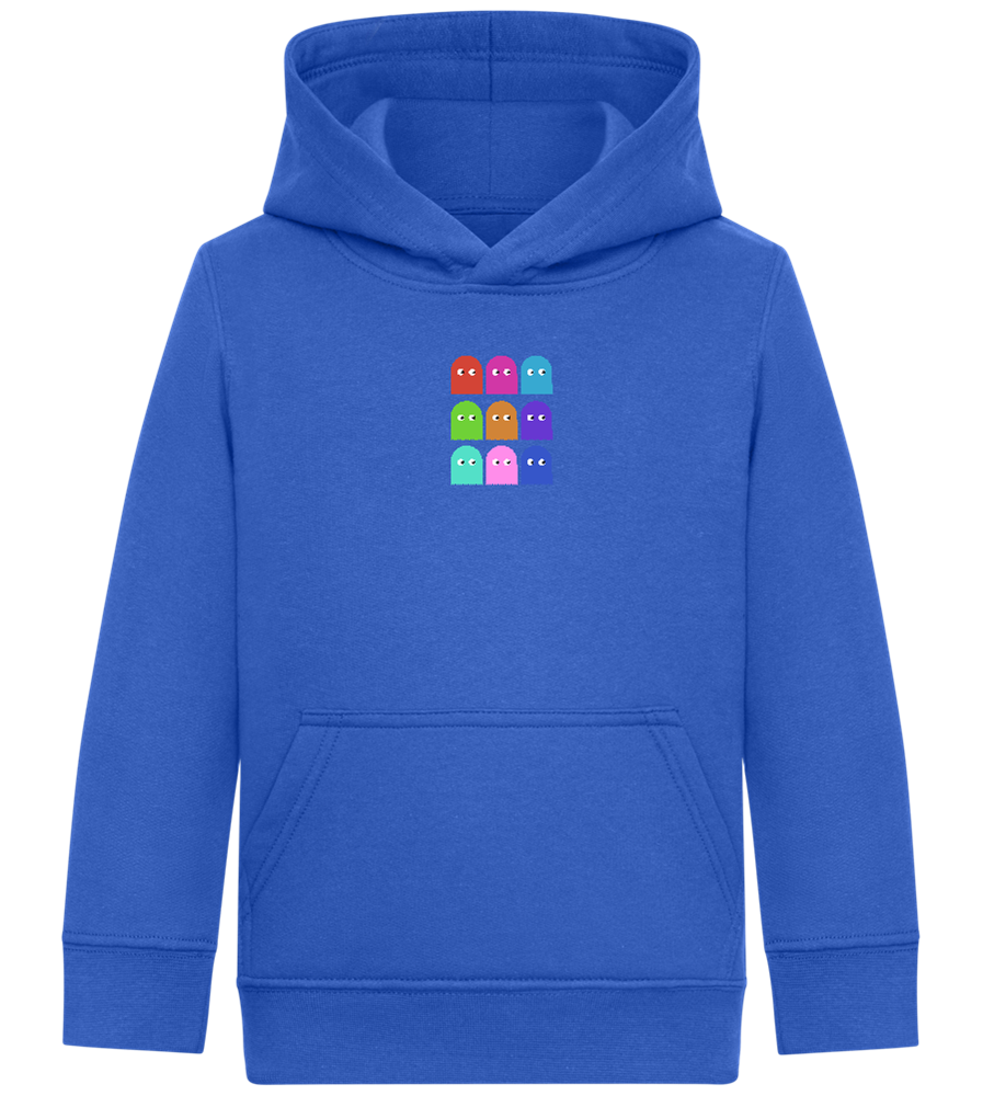 Classic Ghosts Design - Comfort Kids Hoodie_ROYAL_front