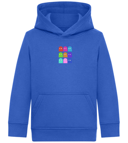 Classic Ghosts Design - Comfort Kids Hoodie_ROYAL_front