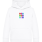 Classic Ghosts Design - Comfort Kids Hoodie_WHITE_front