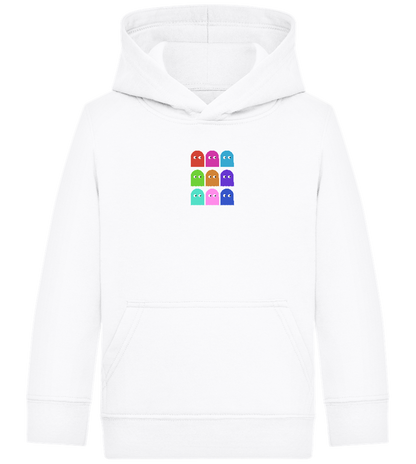 Classic Ghosts Design - Comfort Kids Hoodie_WHITE_front