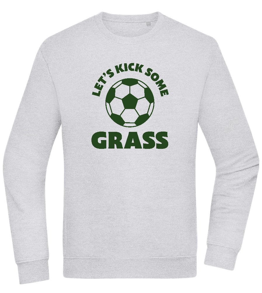 Let's Kick Some Grass Design - Comfort Essential Unisex Sweater_ORION GREY II_front
