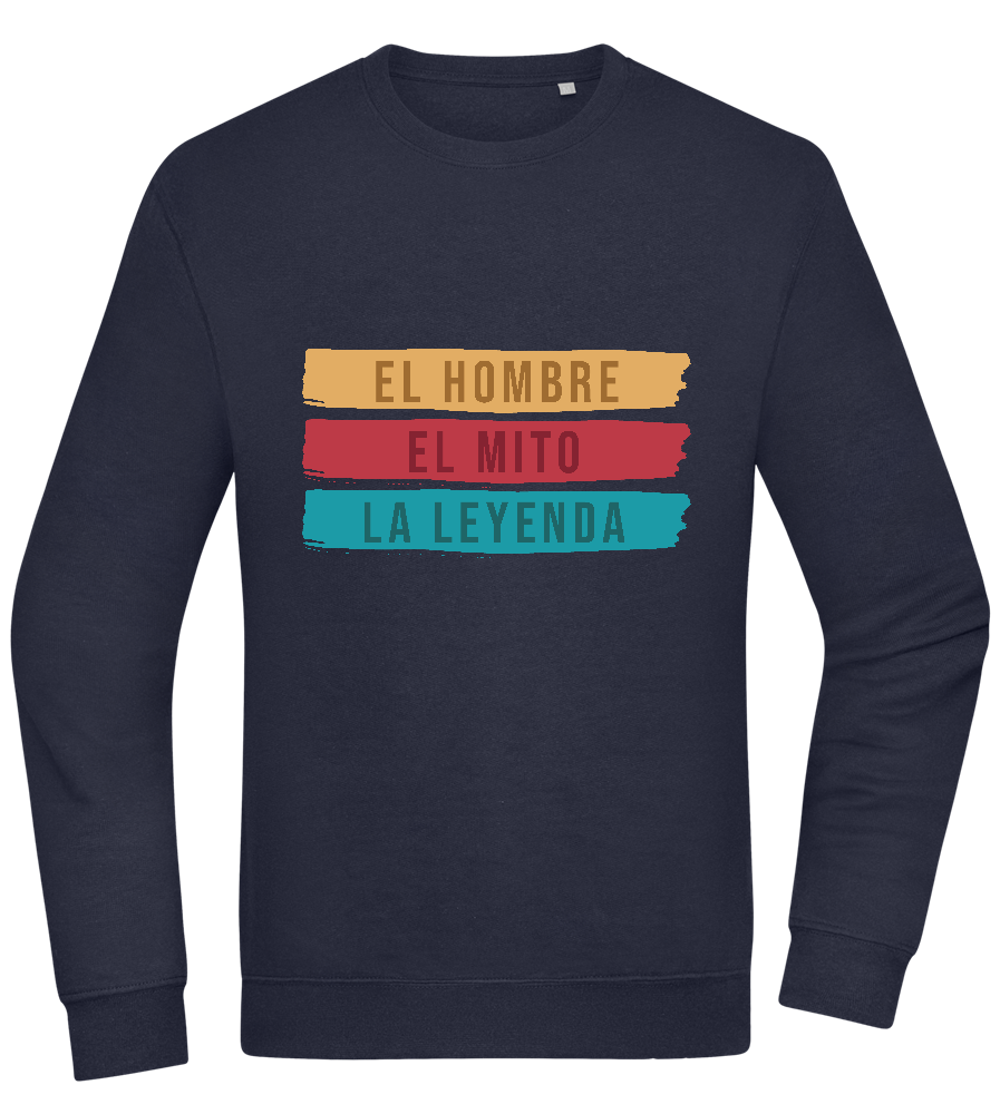 The Man The Myth The Legend Design - Comfort Essential Unisex Sweater_FRENCH NAVY_front