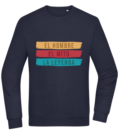 The Man The Myth The Legend Design - Comfort Essential Unisex Sweater_FRENCH NAVY_front