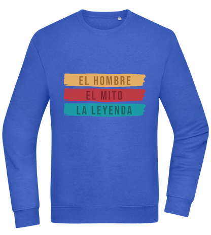 The Man The Myth The Legend Design - Comfort Essential Unisex Sweater_ROYAL_front