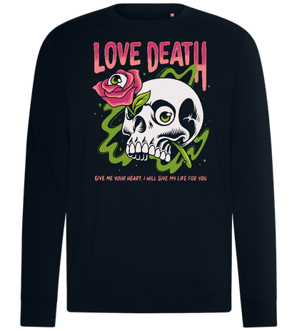 Skull Love Death Design - Comfort unisex sweater_BLACK_front