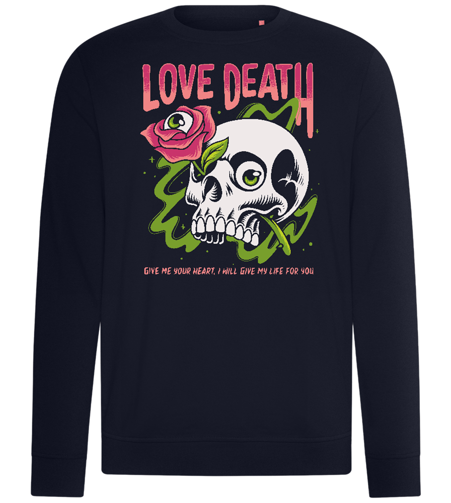 Skull Love Death Design - Comfort unisex sweater_FRENCH NAVY_front