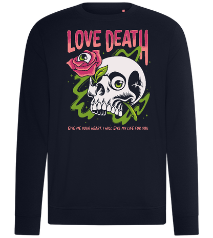 Skull Love Death Design - Comfort unisex sweater_FRENCH NAVY_front