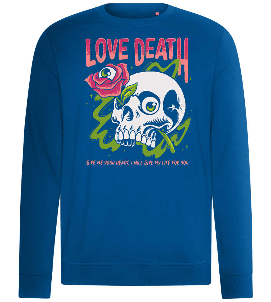 Skull Love Death Design - Comfort unisex sweater_ROYAL_front