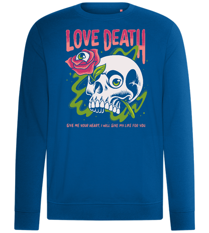 Skull Love Death Design - Comfort unisex sweater_ROYAL_front