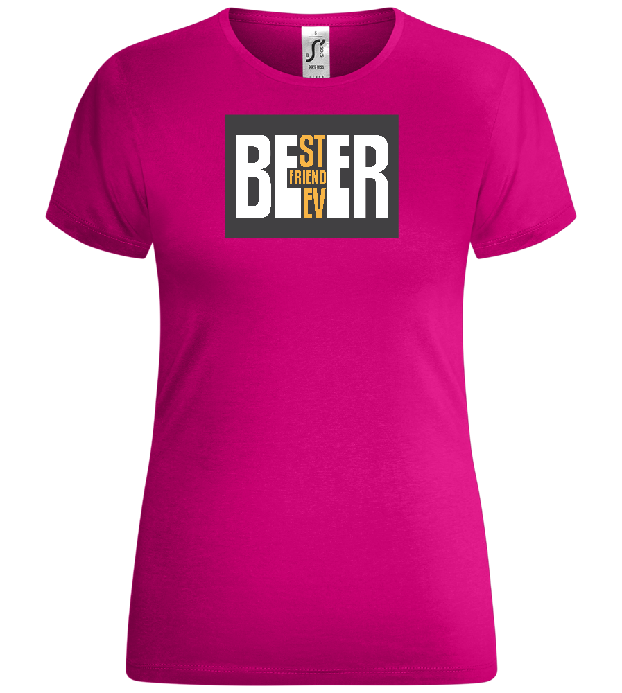 Beer Best Friend Design - Comfort women's t-shirt_FUCHSIA_front