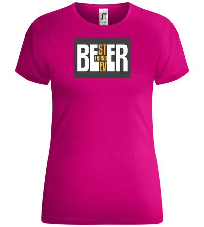 Beer Best Friend Design - Comfort women's t-shirt_FUCHSIA_front