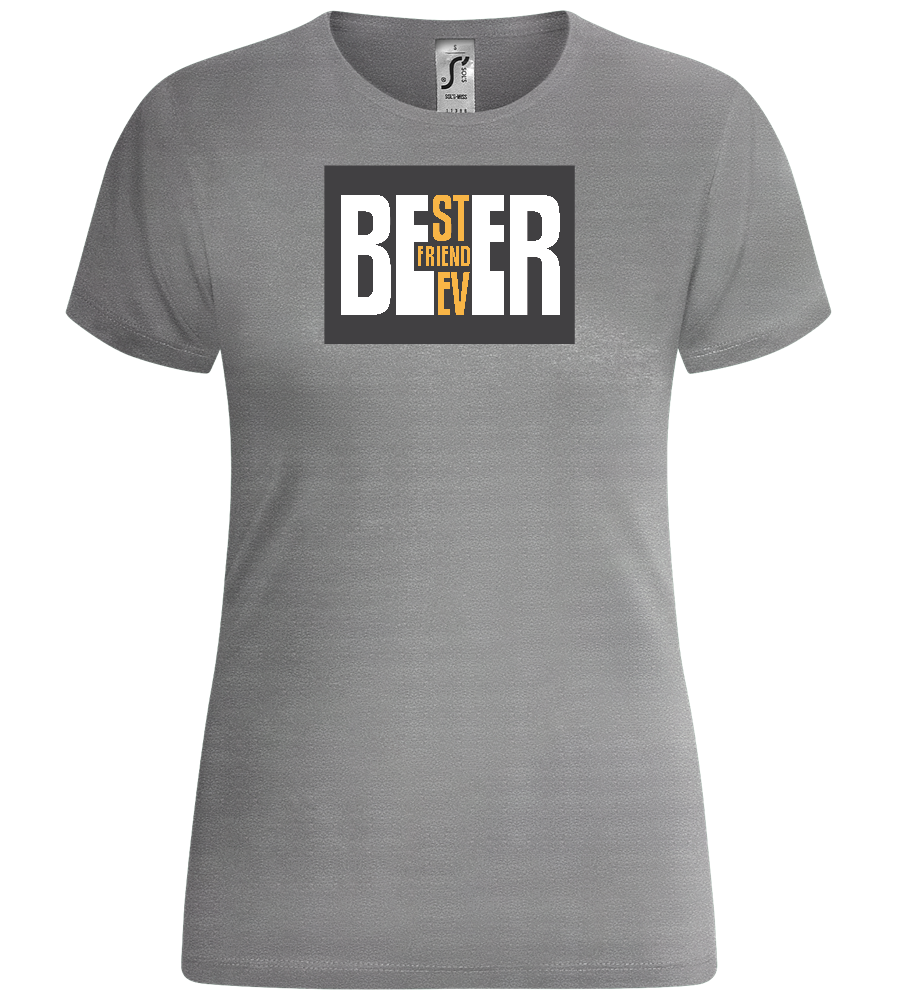 Beer Best Friend Design - Comfort women's t-shirt_ORION GREY_front