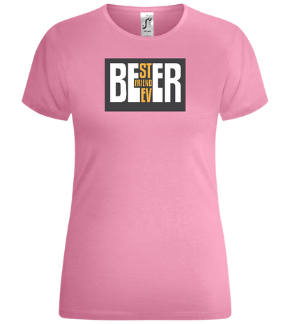 Beer Best Friend Design - Comfort women's t-shirt_PINK ORCHID_front