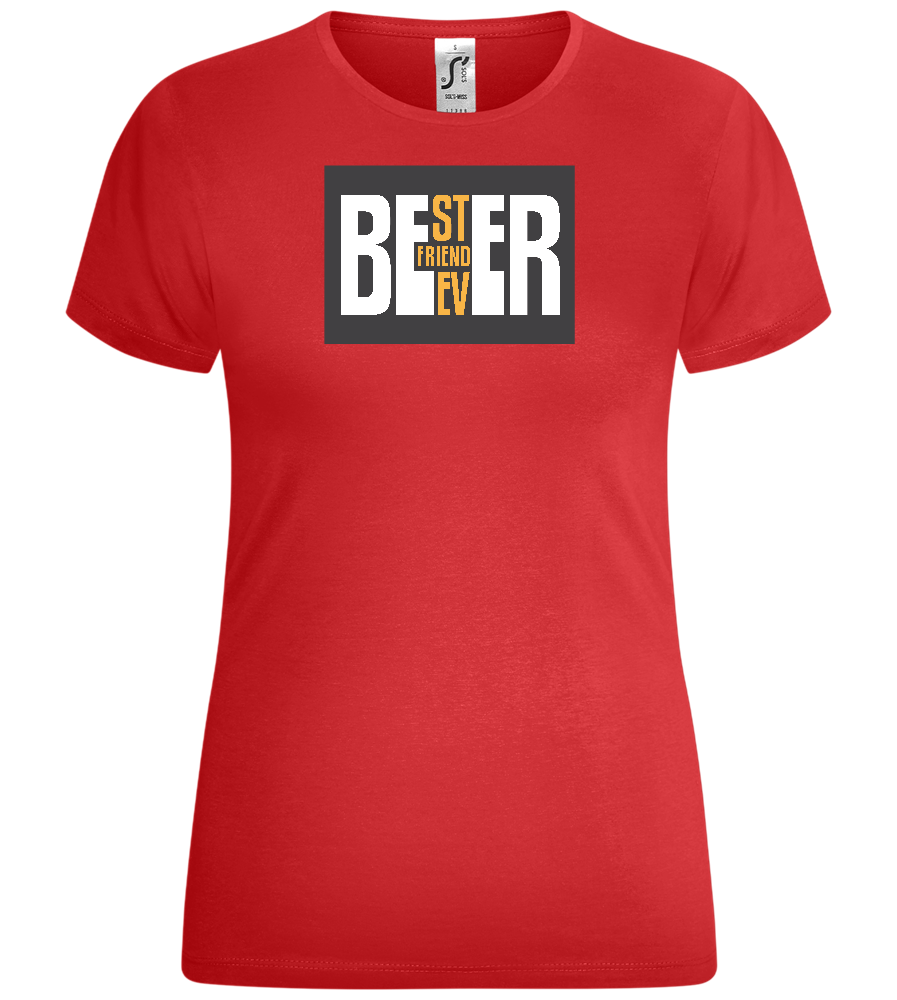 Beer Best Friend Design - Comfort women's t-shirt_RED_front