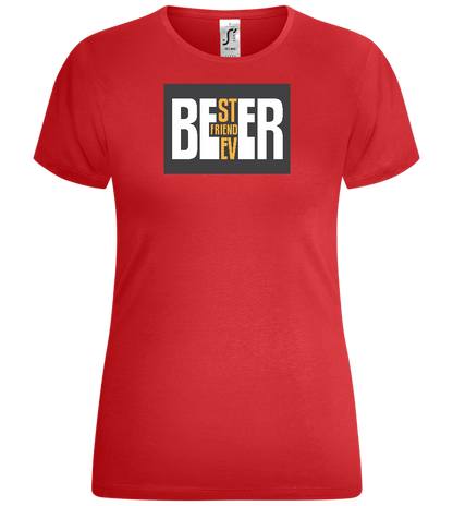 Beer Best Friend Design - Comfort women's t-shirt_RED_front