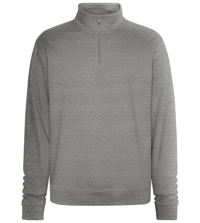 Premium Unisex Zip-Neck Pullover_ORION GREY II_front