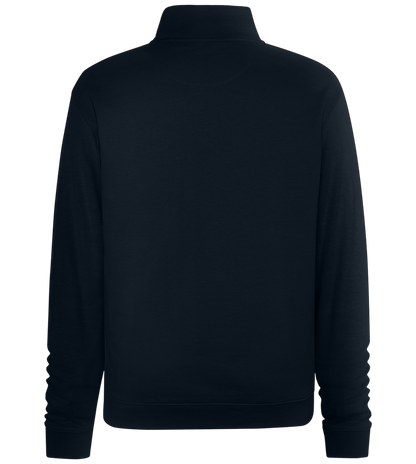 Premium Unisex Zip-Neck Pullover_BLACK_back