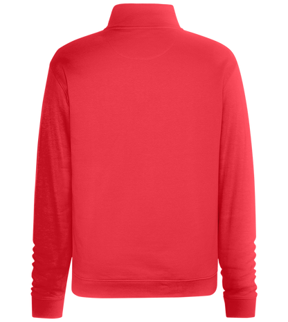 Premium Unisex Zip-Neck Pullover_BRIGHT RED_back