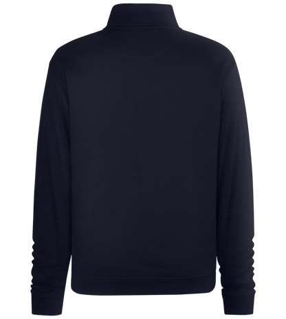 Premium Unisex Zip-Neck Pullover_FRENCH NAVY_back