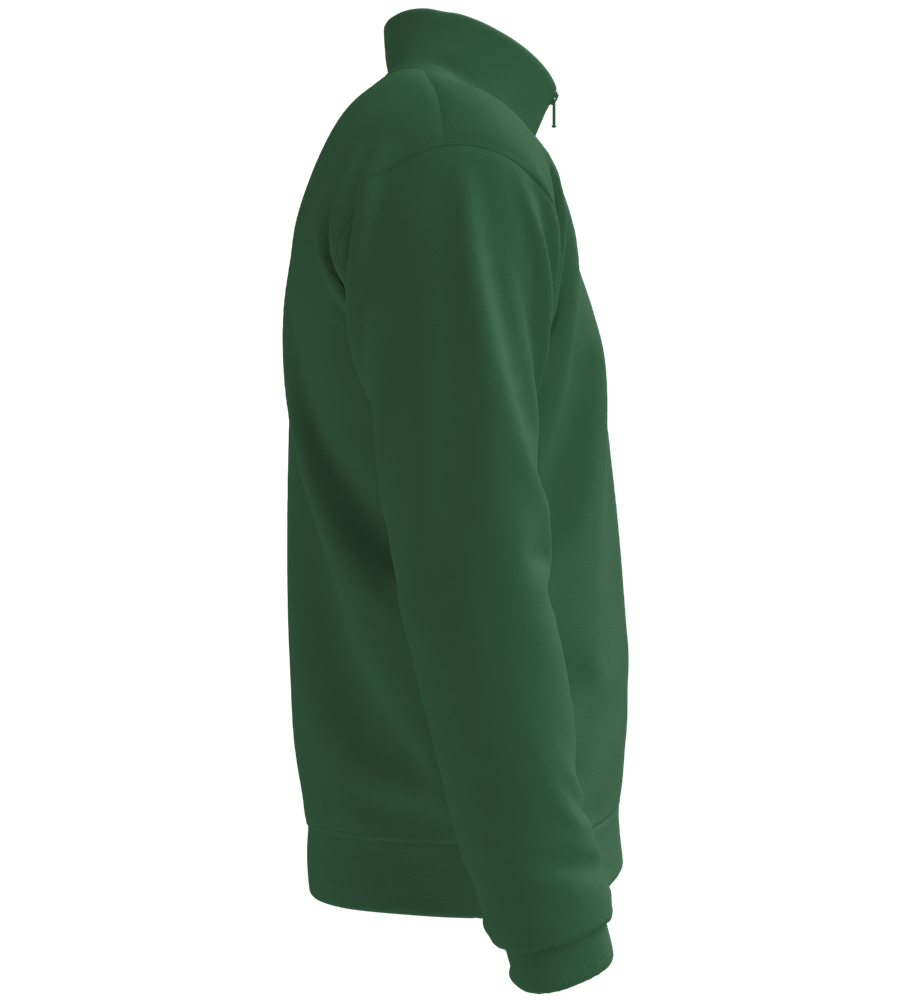 Premium Unisex Zip-Neck Pullover_BOTTLE GREEN_right