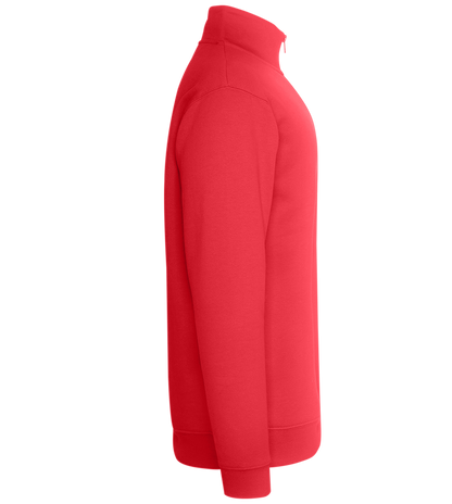 Premium Unisex Zip-Neck Pullover_BRIGHT RED_right