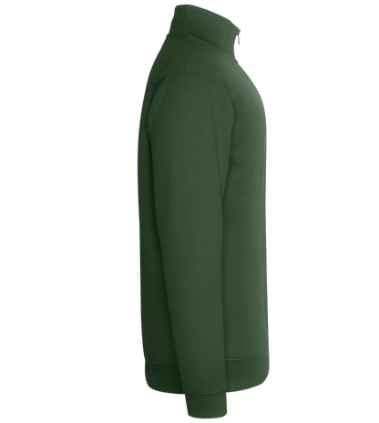 Premium Unisex Zip-Neck Pullover_GREEN BOTTLE_right