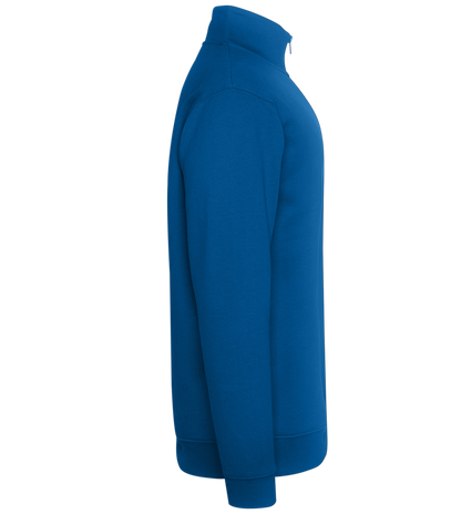 Premium Unisex Zip-Neck Pullover_ROYAL_right